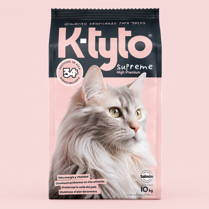 Croquetas para gato Ktyto- Super Premium proteína salmón/atún- 10kg
