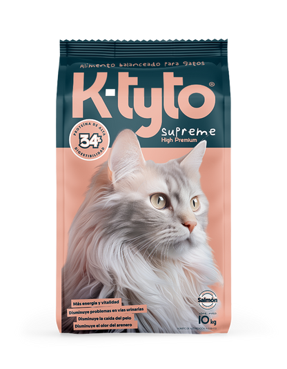 Croquetas para gato Ktyto- Super Premium proteína salmón/atún- 10kg